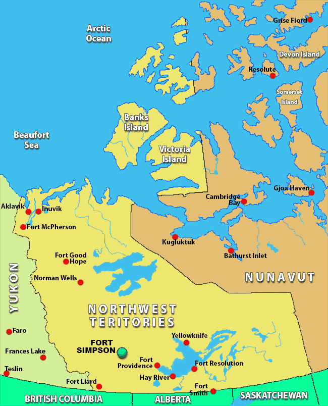Direct Flight To Fort Simpson North West Territories Scheduled and